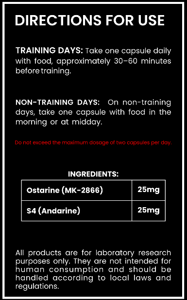 Beginner Cutting Stack – Ostarine & S4 50mg Capsules | Fat Loss Research