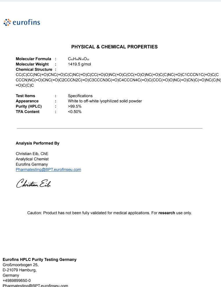 BPC-157 Peptide 750mcg – Laboratory Research for Recovery & Tissue Repair