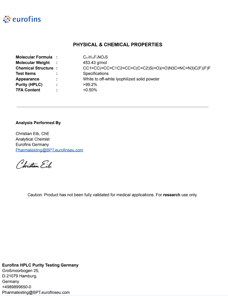 GW-501516 (Cardarine) Powder 2g – Lab-Grade Endurance & Fat Metabolism Research Compound