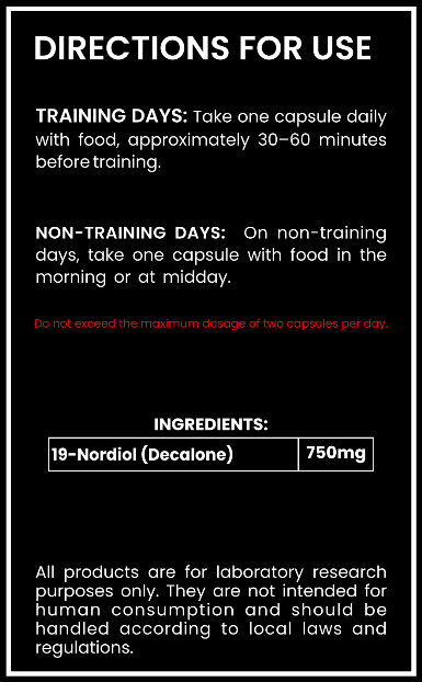 Decalone 750mg Capsules – 19-Nor Prohormone Research Compound