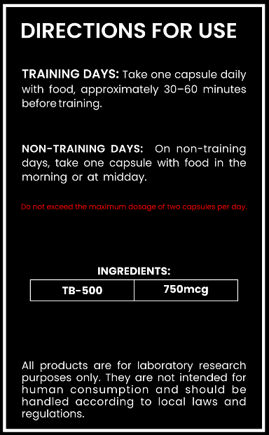 TB-500 750mcg Capsules – Peptide Research Compound