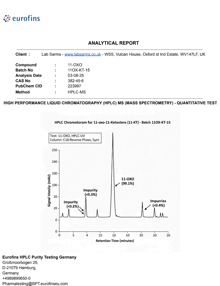 11-OXO (11-Keto Testosterone) – Prohormone for Research & Performance Enhancement