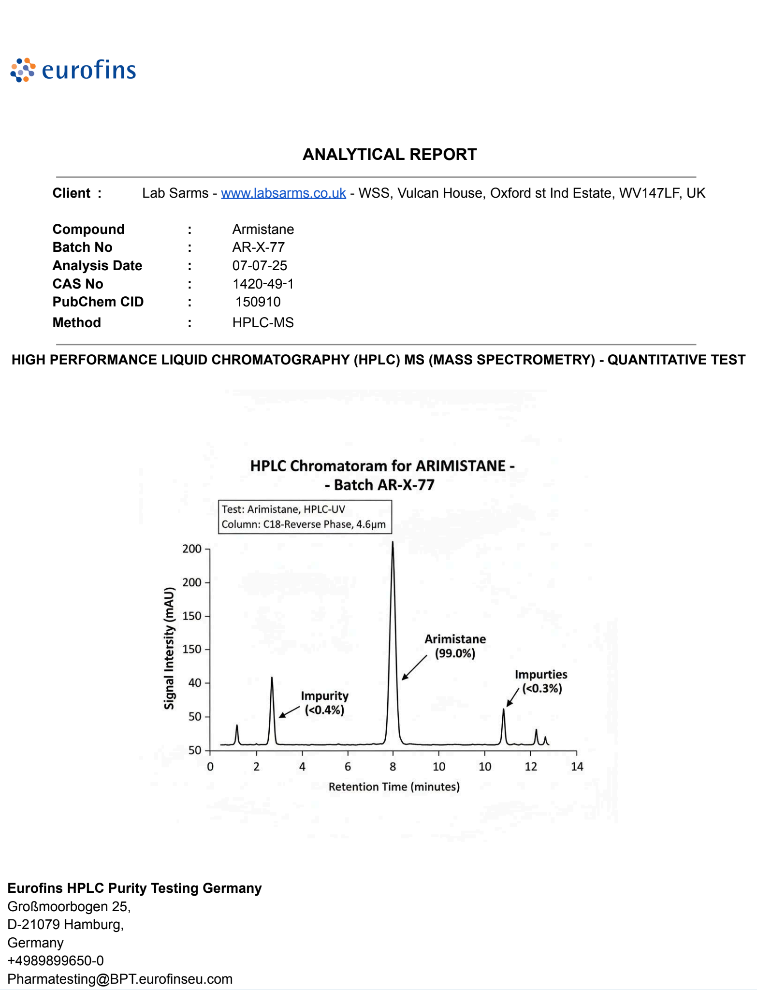 Arimistane 100mg – Lab-Grade Post-Cycle Research Estrogen Blocker